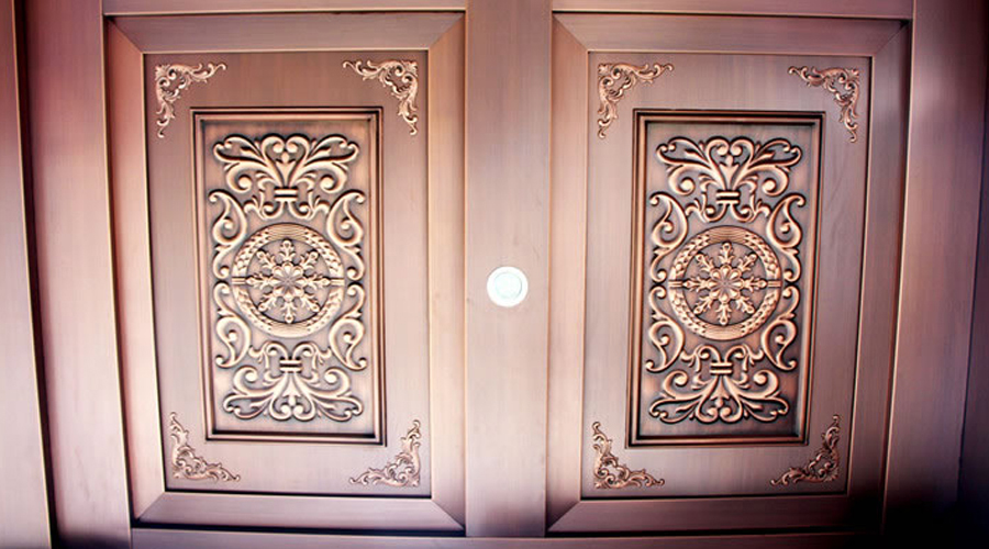 Medené dvere,-Medený strop3
